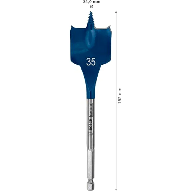 Bosch Expert Self Cut Speed Spade Bit, 35mm x 152mm, HEX Shank, schnelles Bohren in Weichholz, 1 Stück – Bild 3