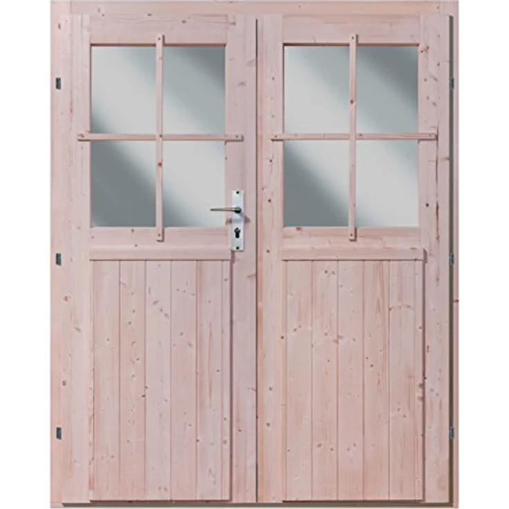 Karibu Doppelflügeltür für 28 mm natur – Bild 1