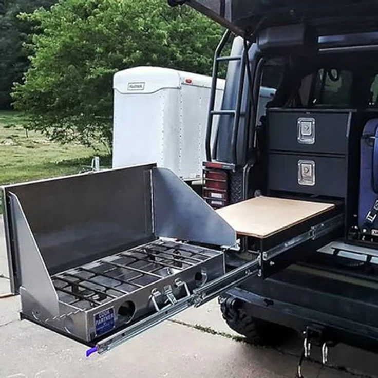 SOTECH Schwerlastauszug KV2-100-H53-L850-LC, kugelgelagert mit Einrastfunktion, 850 mm, 100 kg Tragfähigkeit, Stahl verzinkt – Bild 7