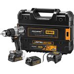 DeWalt 18V XR Akku-Schlagbohrschrauber (bürstenlos) inkl.2x Powerstack Akku (18 Volt / 1,7 Ah) mit Pouch-A, kompaktes Design und hohe Leistungsfähigkeit
