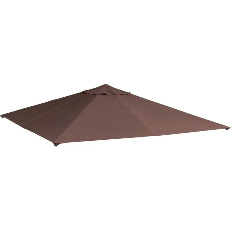 Outsunny Pavillon-Ersatzdach 298x295 cm Kaffee, wasser- und UV-beständig, mit 8 Wasserablasslöchern – Bild 1