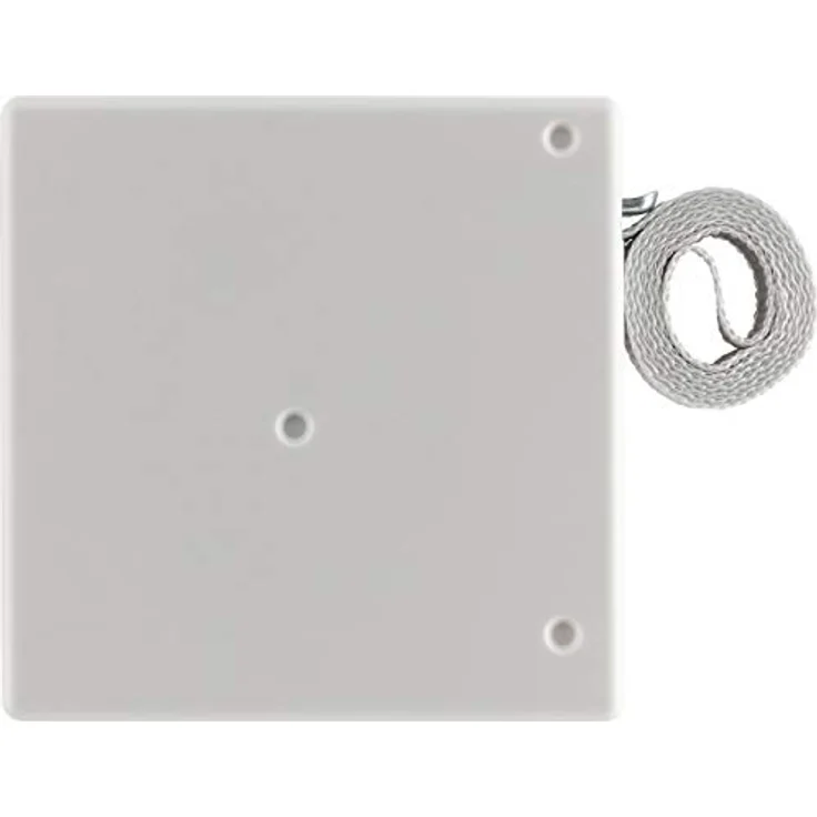 Schellenberg 50703 Aufschraubwickler System Mini für 14 mm Breite Rolladengurte, Lochabstand 9,5 cm, zur Montage in der Fensterlaibung, inkl 5m Gurtband, Weiß – Bild 1