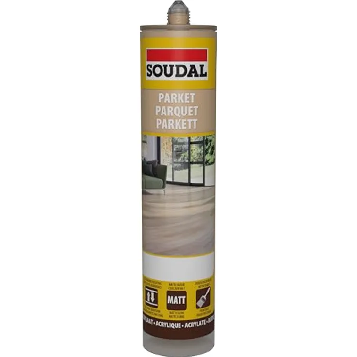 Soudal Bauanschlussfugenacryl Acryrub PRO W, plastoelastische Fugendichtmasse für Fugen bis 15%, weiß, 310ml