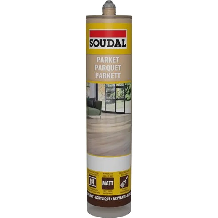 Soudal Bauanschlussfugenacryl Acryrub PRO W, plastoelastische Fugendichtmasse für Fugen bis 15%, weiß, 310ml