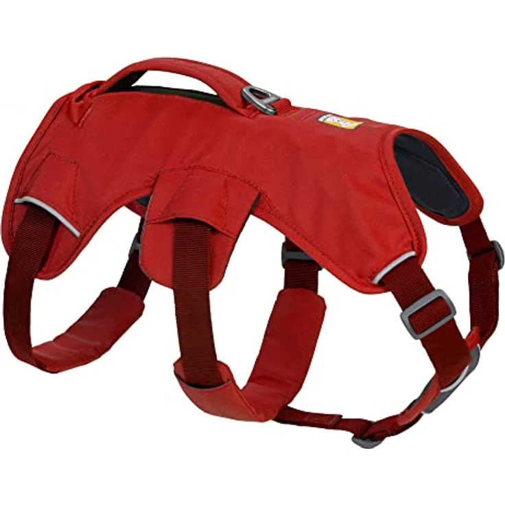 RUFFWEAR Mehrzweck-Hundegeschirr mit Griff, Web Master, verstellbares, Geschirr, 2 Leinenbefestigungen, für den täglichen Gebrauch, Red Sumac, XXS – Bild 1