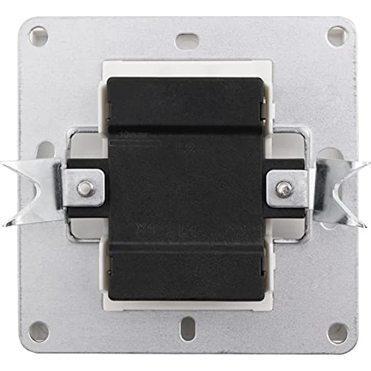 McPower Kreuzschalter Shallow, 250V~/10A, Unterputz, Klemmanschluss, weiß matt, modernes Design – Bild 2