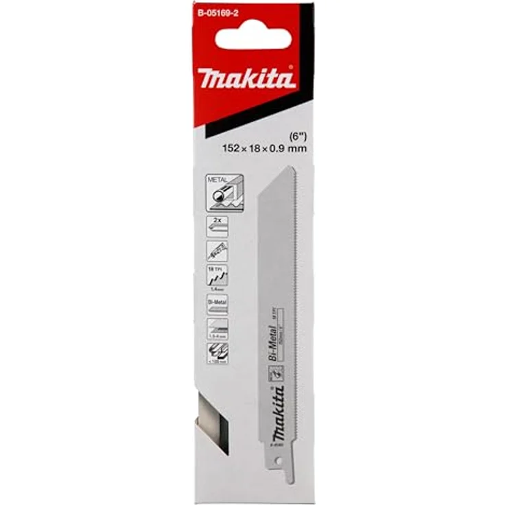 Makita B-05153 Reciproblatt HCS 203-6-10Z 5St, Schwarz, Grau – Bild 3