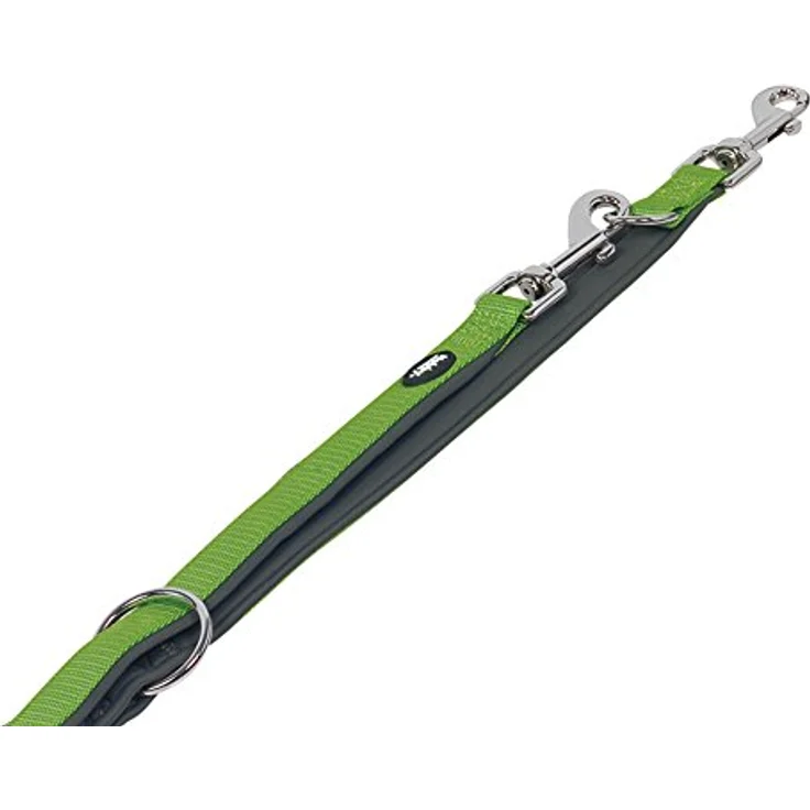 Nobby Führleine Classic Preno, neon grün / grau L: 200 cm, B: 20/25 mm, 1 Stück – Bild 1