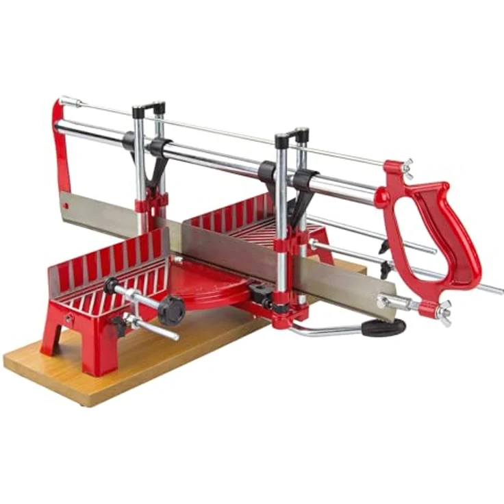 DEMA Handgeführte Tischgehrungssäge GS 550, präzise Kappsäge mit stabiler Aluminiumkonstruktion und hochwertigem Sägeblatt – Bild 1