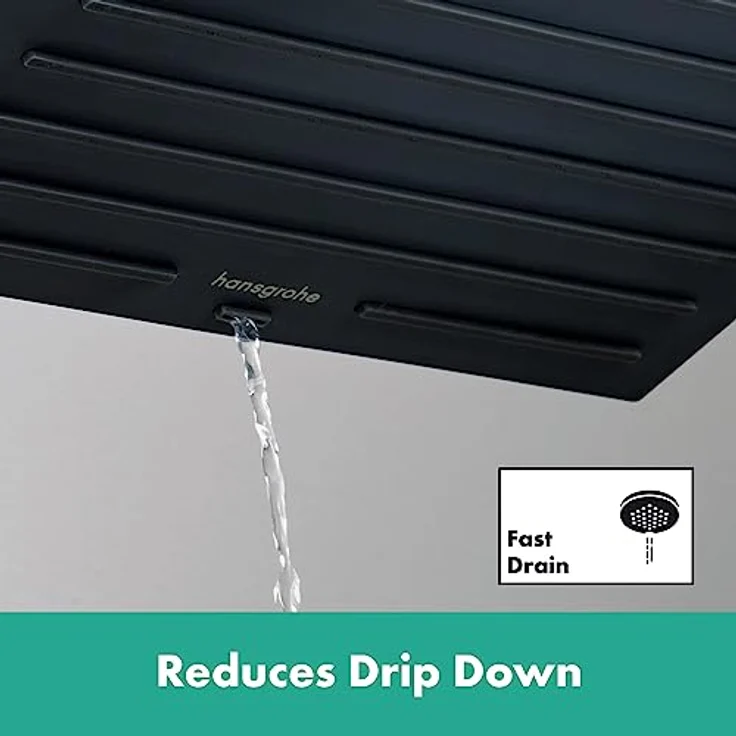 hansgrohe Pulsify E - EcoSmart Kopfbrause (260 mm), Regendusche mit PowderRain, Mattschwarz – Bild 5