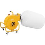 MSW Mobile Absauganlage, Holz Späneabsaugung 850 m³/h, 750 W, 56 l Fassungsvermögen, 4 Räder