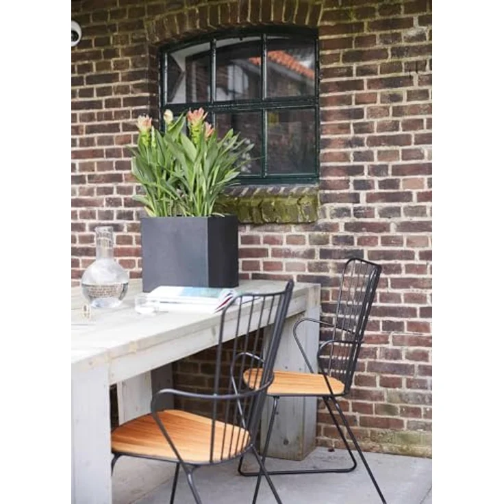 Capi Europe Blumentopf quadratisch Smooth NL 50x50 Schwarz Öffnung Ø42 wasserdicht bruchsicher KBL904 – Bild 4
