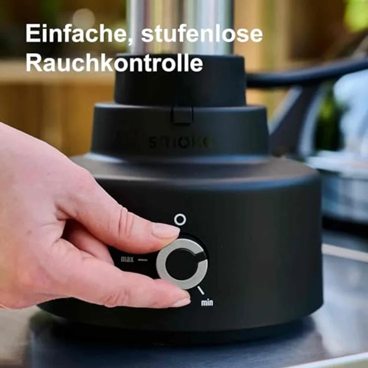 OUTDOORCHEF Smoke Kaltrauchgenerator, Smoker mit stufenlos regulierbarer Rauchmenge, Akku-Betrieb bis 8 Stunden, USB-C-Ladeanschluss – Bild 5
