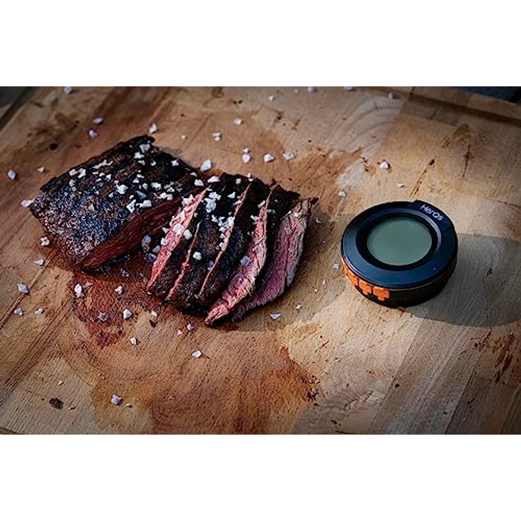 HerQs Dome Grillthermometer - Bluetooth Fleischthermometer mit App und Temperaturalarm - inkl. 2 Sonden - Genaue Temperaturmessung bis zu 4 Sonden - Für Ofen, Grill, Pfanne, Heißluftfritteuse – Bild 5