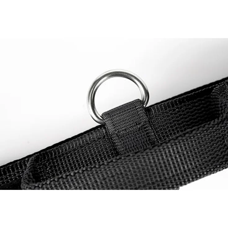 Julius-K9 Hunde-Halsband mit Griff, schwarz/grau, extra starke Sicherheitsschnalle, leicht zu reinigen, mit Klettfläche für Etiketten – Bild 5
