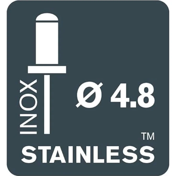 Rapid Blindnieten Edelstahl Ø 4,8mm, 8-11mm Klemmbereich, 50 Stk. V2A Nieten, Set Inkl Bohrer, für blindnietzangen – Bild 5