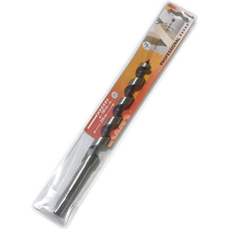 kwb Schlangenbohrer Ø 16,0 mm, 235 mm Länge, 10 mm Sechskantschaft, präzisionsgeschliffen, schwarz – Bild 1