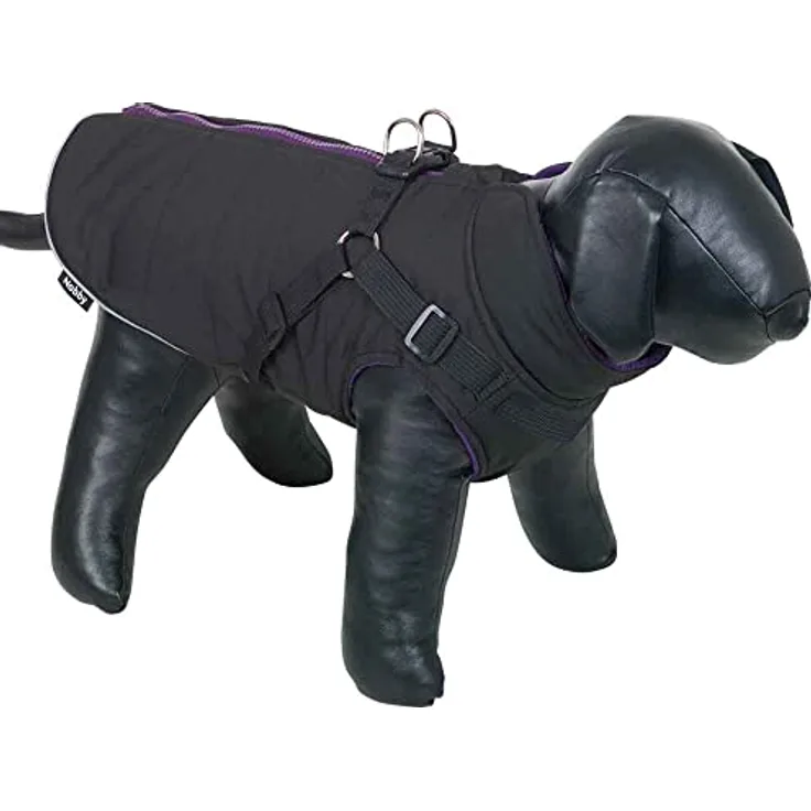 Nobby Hundemantel SOBAK 2 in 1, schwarz-lila, 29 cm, 1 Stück
