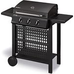 Enders Gasgrill SAN DIEGO NEXT 3, Gasgrill 3 Brenner aus Edelstahl, mit Grillthermometer, kleiner Gasgrill Camping, Edelstahlrost, Balkon Gas Grill, Camping Grill,Gasgrill,stabile Seitenablagen#80166