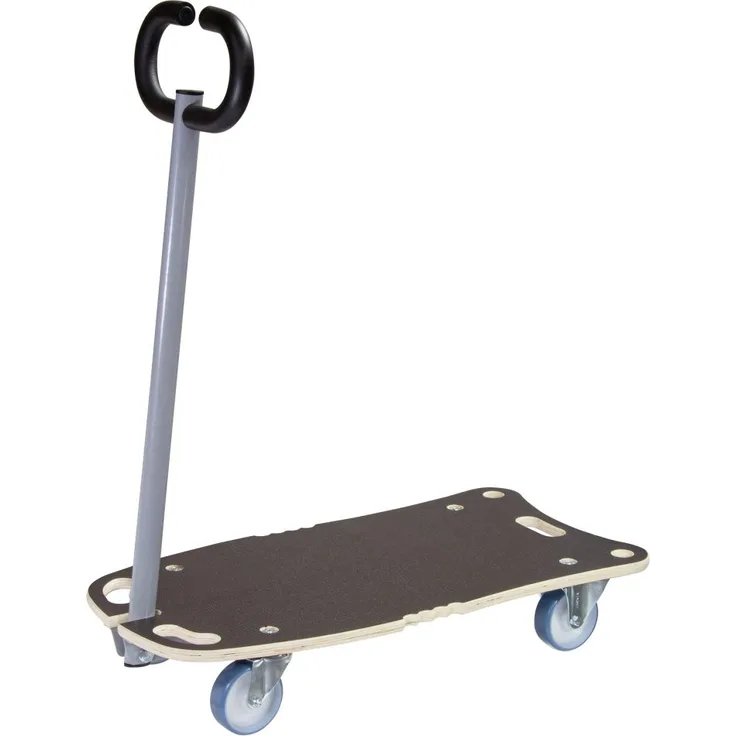 Transporthilfe MM 1187, 80 x 40 x 14,5 cm, softe Rollen Ø 100 mm, Rollenlager, Multiplex FSC®, Tragkraft 300 kg