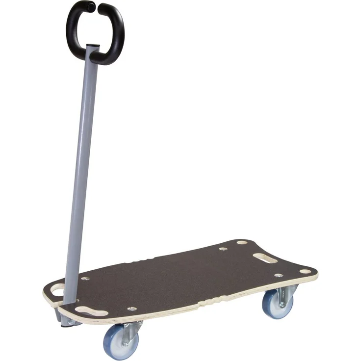 Transporthilfe MM 1187, 80 x 40 x 14,5 cm, softe Rollen Ø 100 mm, Rollenlager, Multiplex FSC®, Tragkraft 300 kg – Bild 1