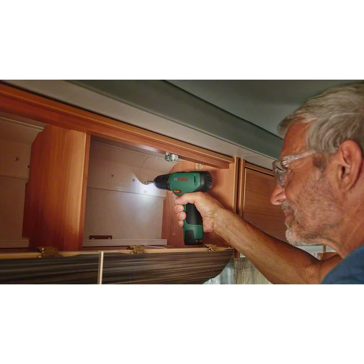 Bosch EasyDrill 1200 Akkubohrschrauber 12 V 20 Nm 2-Gang 15+1 Schnellspannbohrfutter 2x 1,5Ah Akku, Ladegerät, Transportkoffer und Bitset – Bild 4