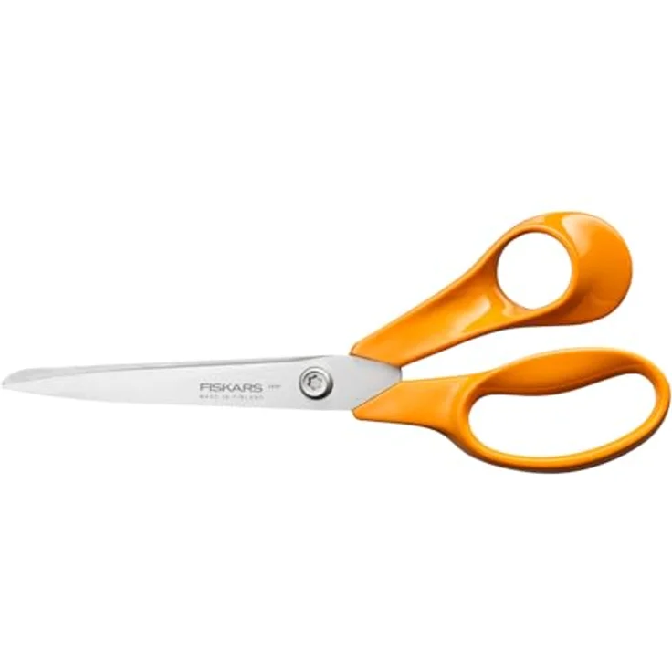 Fiskars Universalschere 210mm, rostfreier Stahl mit ergonomischem Kunststoffgriff, gerade Klinge – Bild 1