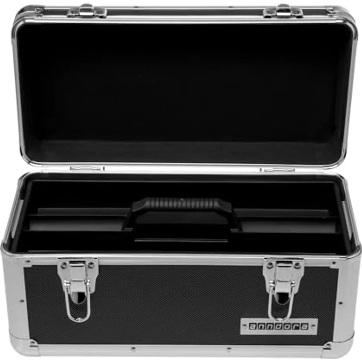 anndora Werkzeugkoffer 13 L Transportbox Werkzeugkasten Werkzeugbox - schwarz – Bild 4