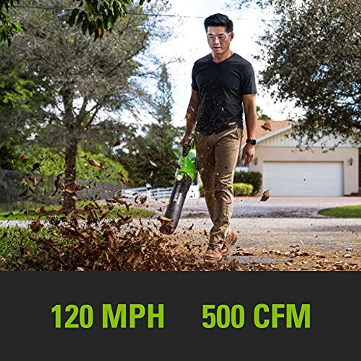 Greenworks G-Max Accu Bladblazer 40 V, akkubetriebener Laubsauger und -bläser mit bürstenloser Motorentechnologie, 2 Ah Akkus und Ladegerät, 2,2 kg, variable Geschwindigkeitsregelung – Bild 6