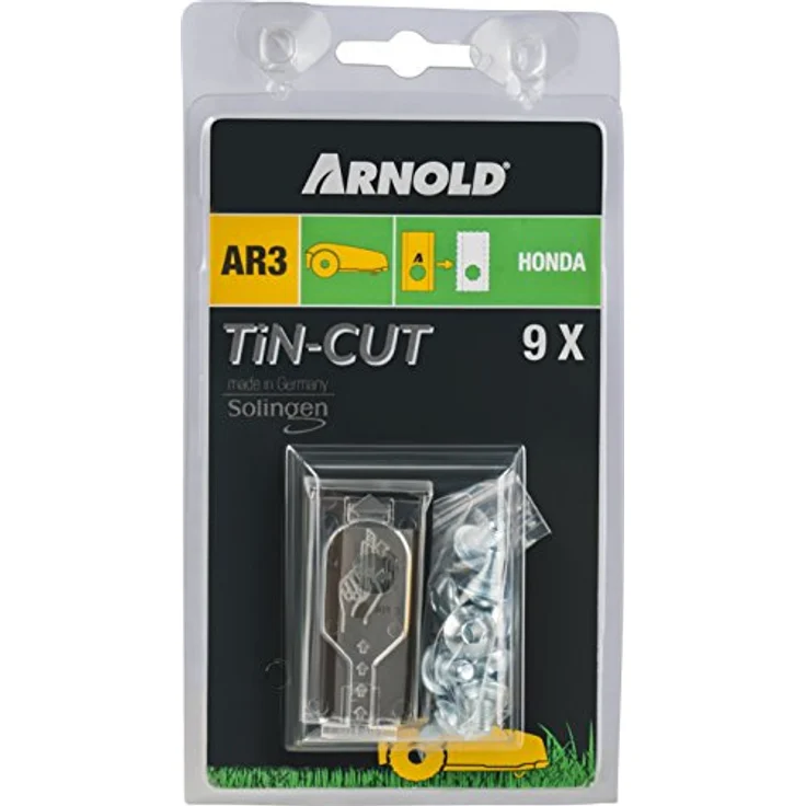 ARNOLD 1111-H5-1009 TiN-Cut AR3 Ersatzklingen passend für Honda Miimo Mähroboter, 9 Stück – Bild 3