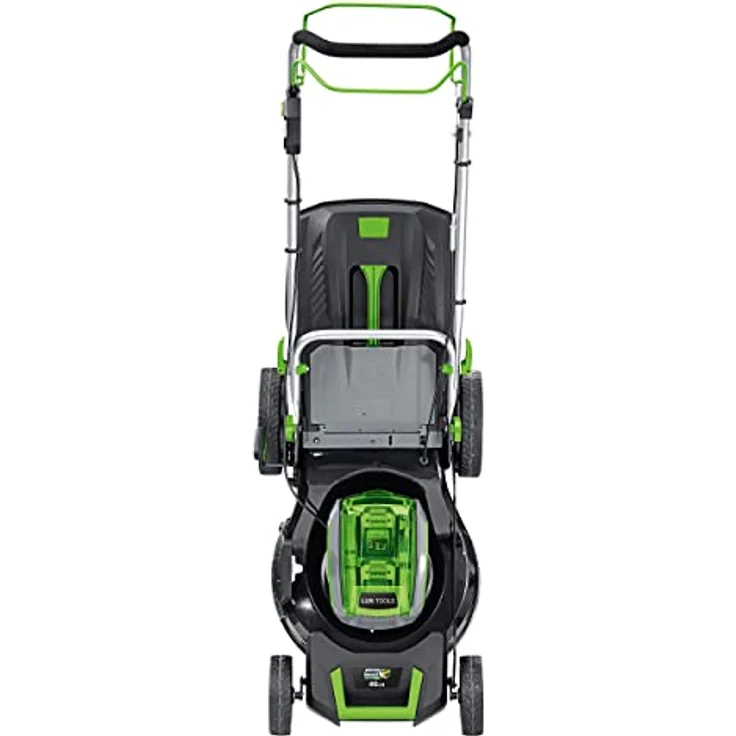 LUX-TOOLS A-RM-2x20/46 Akku-Rasenmäher Set für Rasenflächen bis 700 m² inkl. 2 Akkus, Doppel-Ladegerät & Fangkorb (50 l) | Selbstfahrender 40V (2X 20V) Rasenmäher mit 4,0Ah & 46 cm Schnittbreite – Bild 3