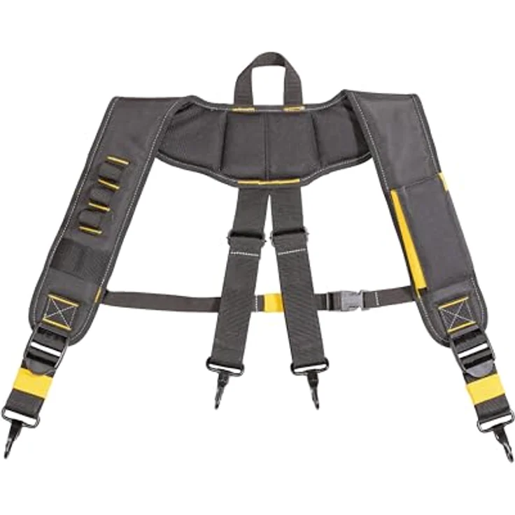 DEWALT Unisex DWST40901-1 Werkzeuggürtel, Schwarz, Strapazierfähiges Polyestermaterial, Verstellbare Träger – Bild 1