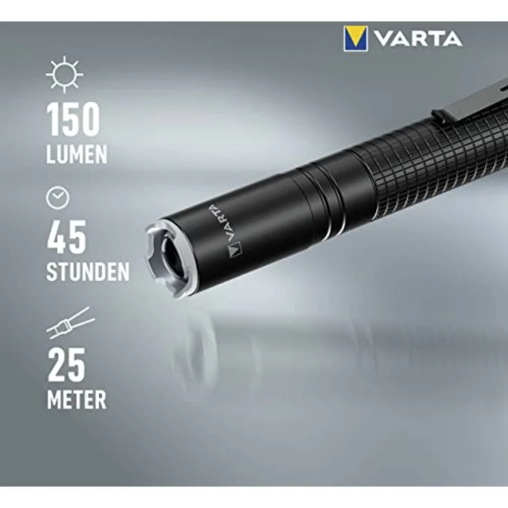 Varta Aluminium Light F10 Pro LED Taschenlampe batteriebetrieben 150lm 25h 31g – Bild 6