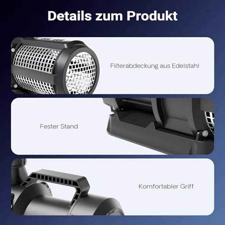 SunSun CET-26000 SuperECO Teichpumpe 26.000 l/h / 330 W, energiesparende Filterpumpe für Koiteiche, Gartenteichpumpe in Blau – Bild 8