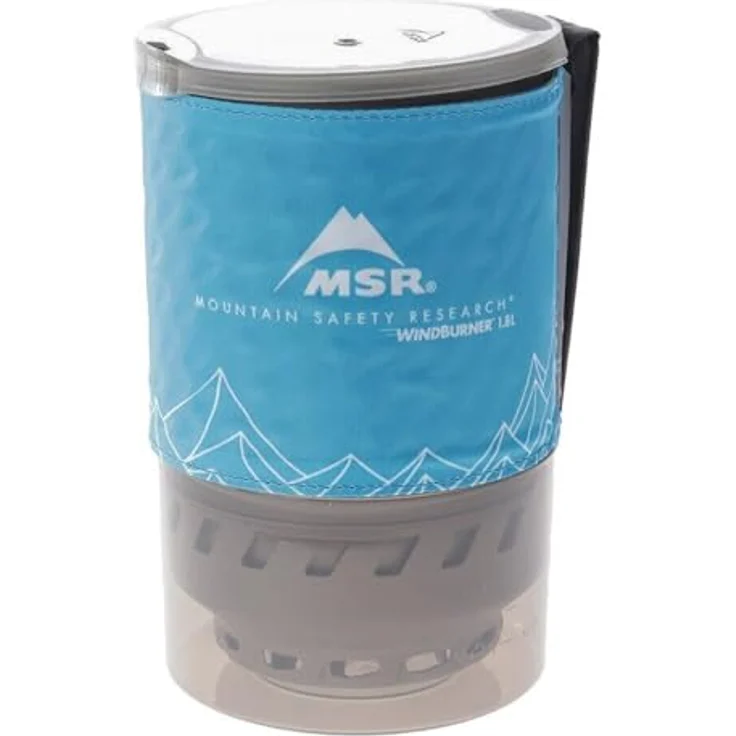 Msr WindBurner Campingkocher, Aluminiumtopf mit 1800 ml Volumen und Trink- und Siebdeckel, 373 g – Bild 1