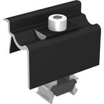 K2 Universal Endklemme OneEnd BLACK, mit Klickfunktion für Solarmodule (30mm bis 40mm Rahmenhöhe), 0% MwSt gemäß §12 III UStG