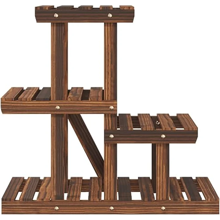 vidaXL Blumenständer 58x25x51 cm Massivholz Tanne – Bild 4