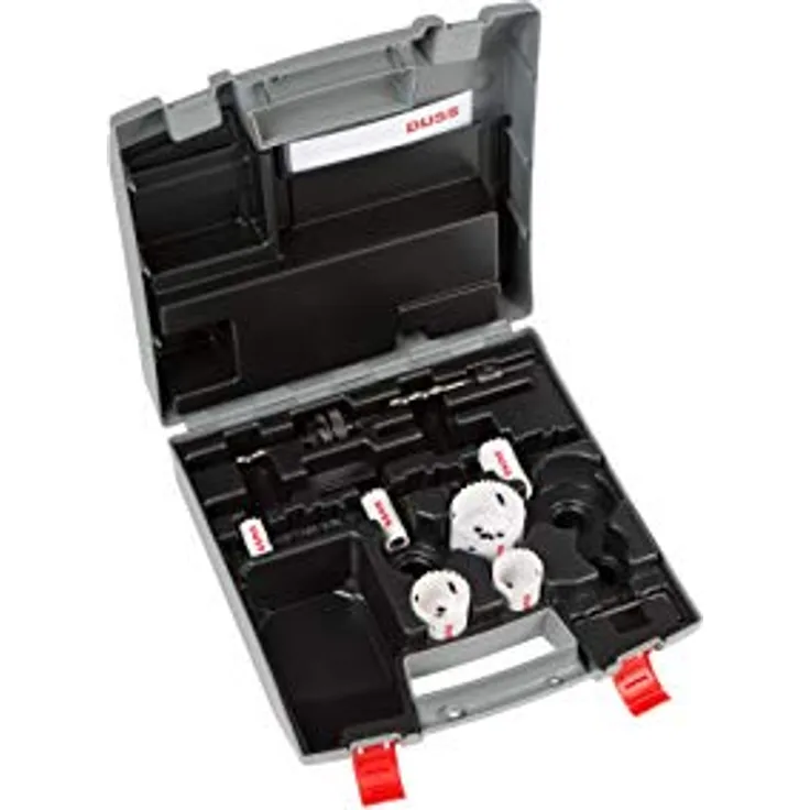 DUSS LISetSAN HSS Co8 Bimetall Lochsägen Set, 6-tlg. (universeller Einsatz, Ø 19, 22, 29, 38, 44, 57 mm)