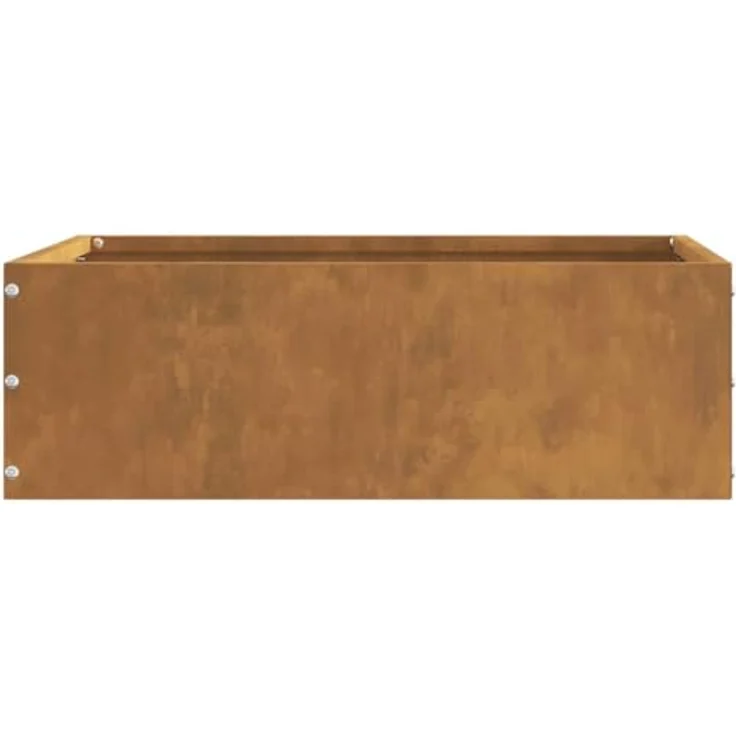 vidaXL Beetumrandung Raseneinfassung Rostig aus wetterfestem Stahl, 40 x 40 x 13 cm, langlebig und vielseitig für Außenbereich – Bild 1