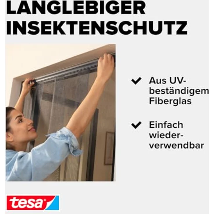Tesa Fliegengitter Lamellentür tesa Insect Stop Standard 0,95x2,20m we – Bild 8