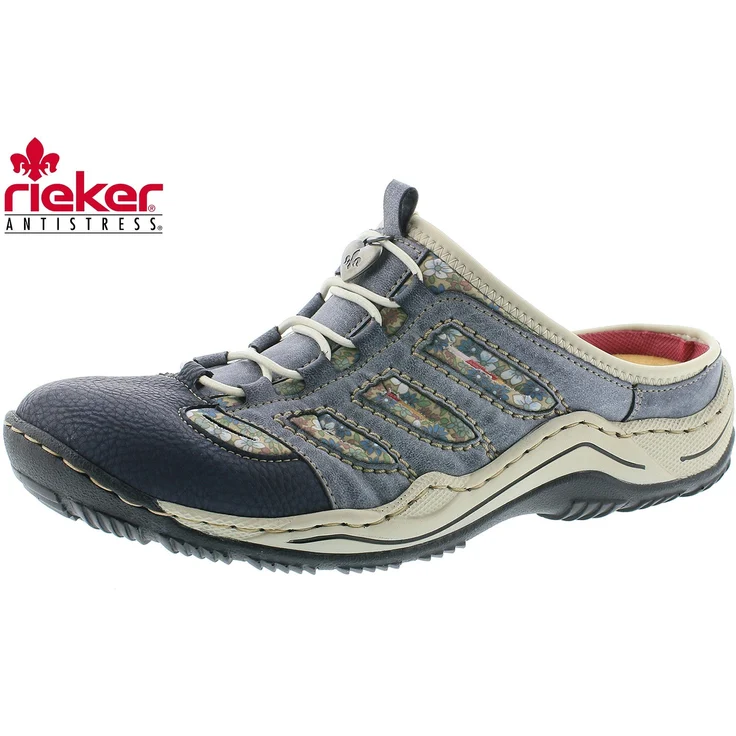 Rieker L0555-16 Clog, Sicherheitssandalen in Blau, Größe 38 – Bild 1