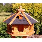 Vogelhaus mit Bitumenschindeln Typ 4 (schwarz)