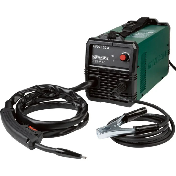 Parkside Inverterschweißgerät PIFDS 120 A1, inkl. Tragegurt, geringes Gewicht, ohne Schutzgas, automatische Einstellung, IP21S, 230V~ – Bild 1