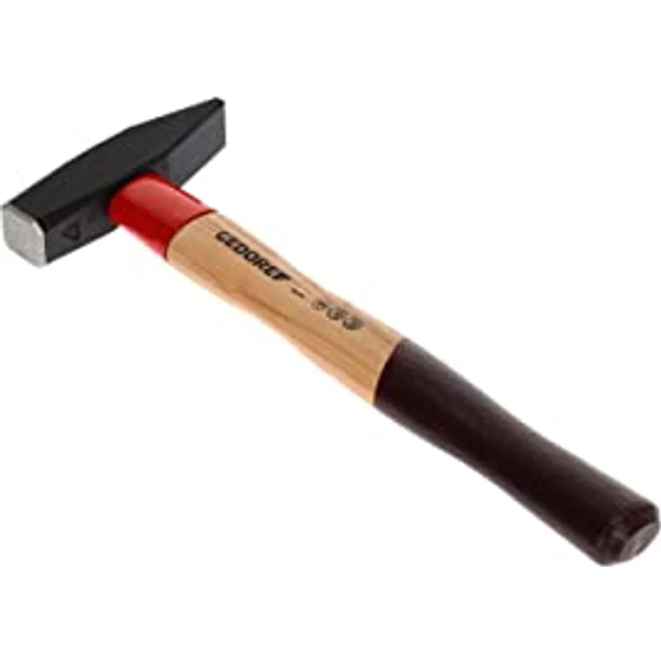 GEDORE Schlosserhammer, 500 Gramm, Mit ROTBAND-PLUS Stielbefestigung, Standard-Eschenholz, Geschmiedeter Hammerkopf - Preisvergleich – Bild 2