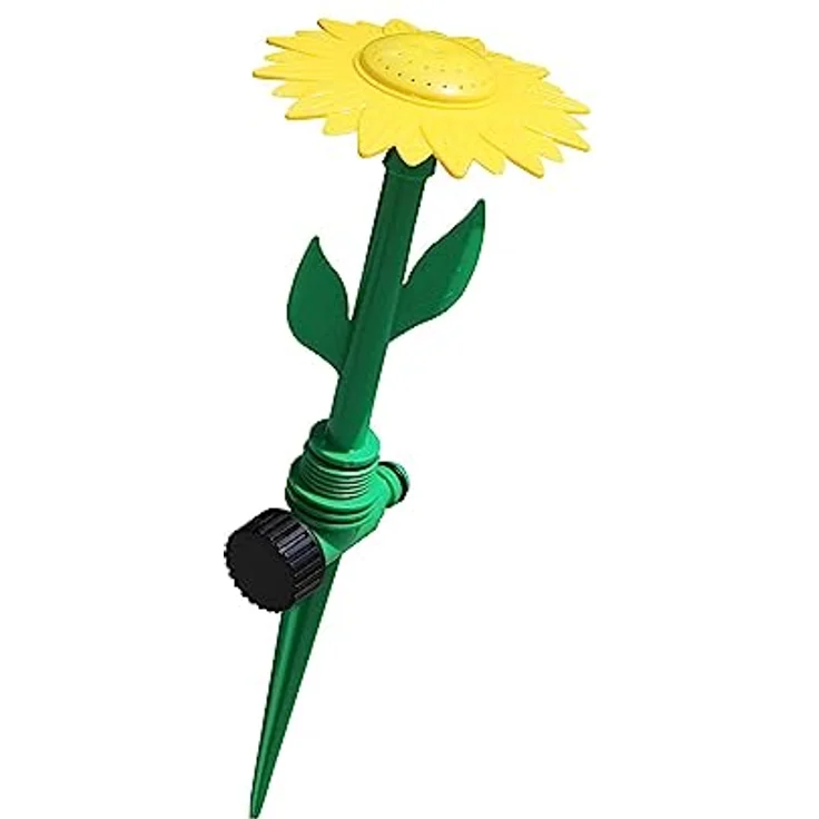 Sprinkler Rasensprenger Beregnung Bewässerungssystem Blumenform 6m Sprengradius Grün, Gartensprenger, Rasensprinkler, Fontäne, Kinderwasserspielzeug, Gartenbewässerung, Blumensprinkler – Bild 1
