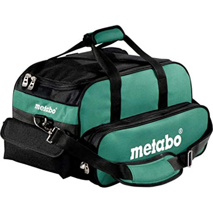 Metabo 657006000 Werkzeugtasche, klein schwarz, grün 460 x 260 x 280 mm mit Reißverschluss – Bild 2