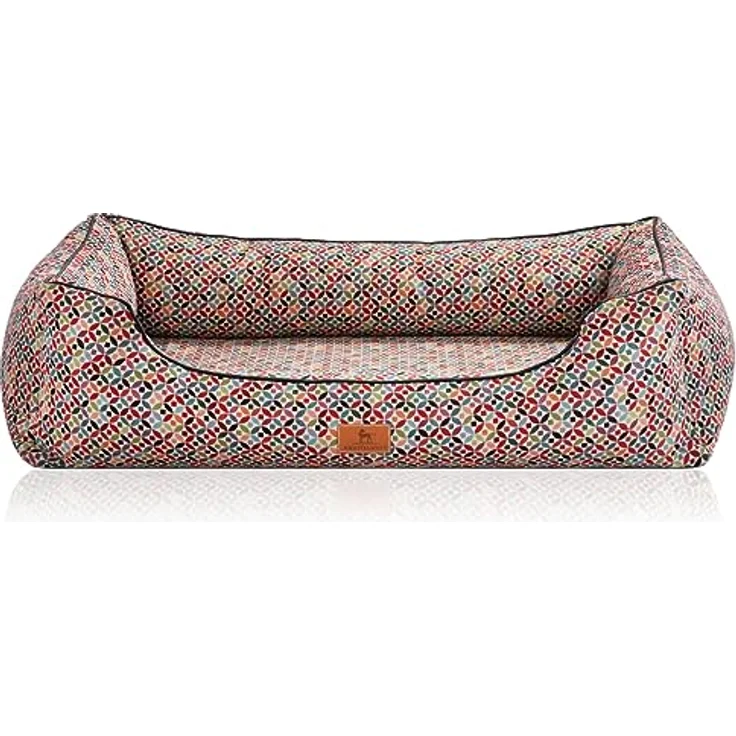 Knuffelwuff Orthopädisches Hundebett Marrakesch XXL 120 x 85cm - abnehmbarer Bezug - waschbar - für große, mittelgroße und kleine Hunde - Grau – Bild 2