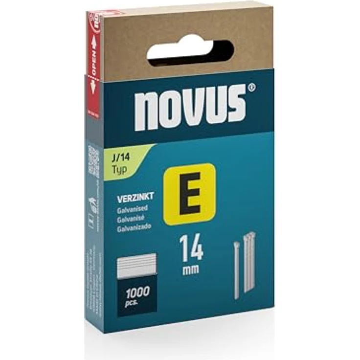 Novus Handtacker Novus Tools 044-0088 Tackernägel Typ J 14 mm 1, Kartonverpackung (Schiebe-Faltschachtel) - silber – Bild 2