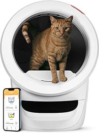 Litter-Robot 4 mit Tritt & Zaun von Whisker (Weiß)