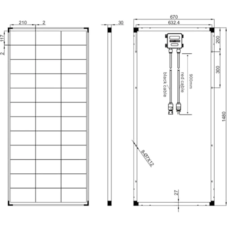 enjoy solar Solarmodul Eco Line ES200M36, Monokristallin PERC 200W für Garten und Wohnmobil, wetterfest mit IP68 Anschluss und Bypass Diode – Bild 7